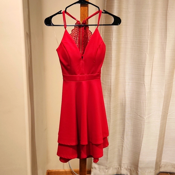 Honey and Rosie Dresses & Skirts - Red Honey and Rosie formal dress size XS for homecoming and prom
